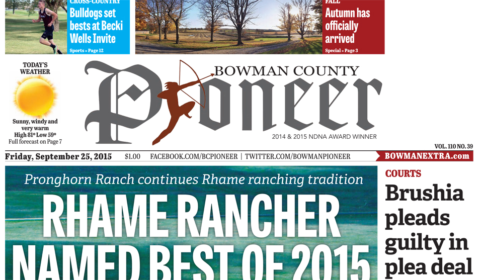 The Pioneer E Edition for 9-25-15
