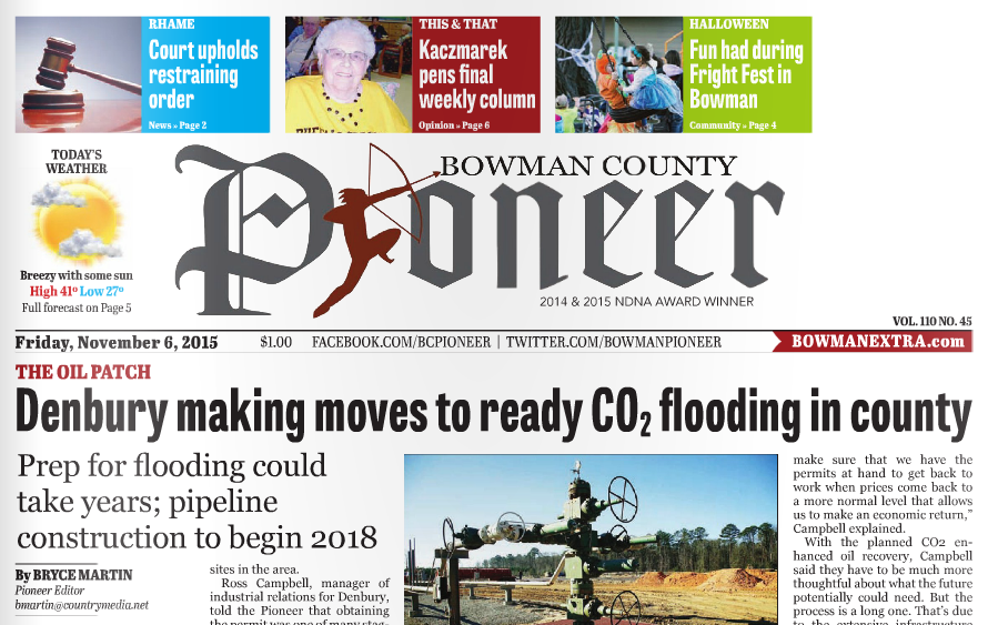 The Pioneer E Edition for 11-6-15
